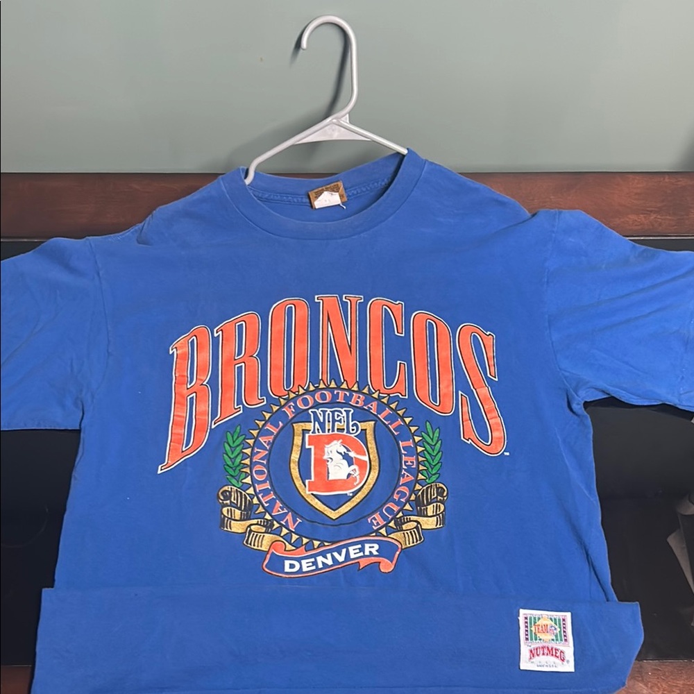 Vintage Single Stitch Denver Broncos Tee Shirt